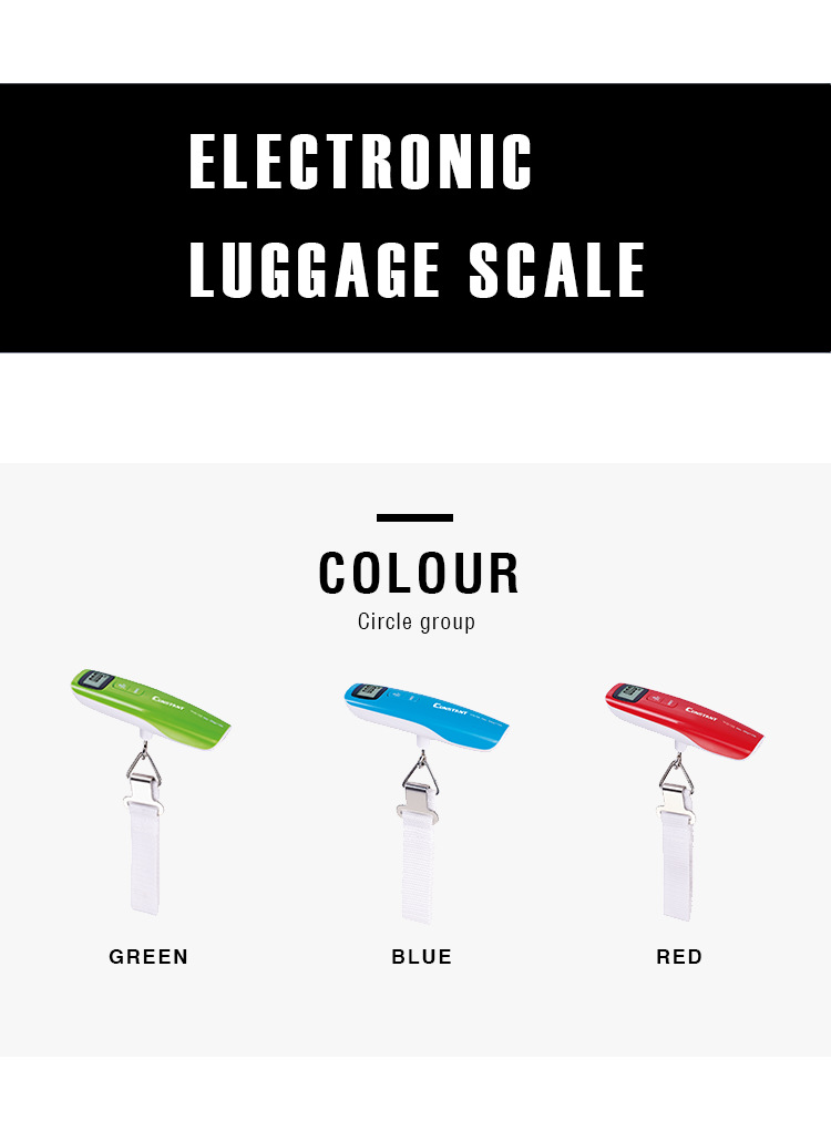 [Constant-730E]厂家直销电子手提秤颜色多样行李秤小巧方便跨境外贸行李称电子秤详情2