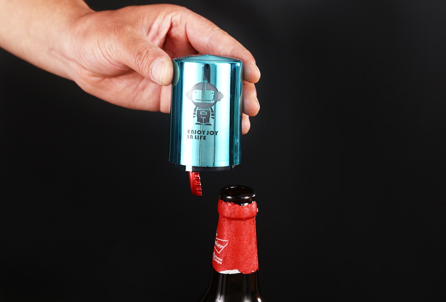 Direct supply press-type automatic PP bottle opener, creative cartoon printed personalized beer bottle cap opener pic 16