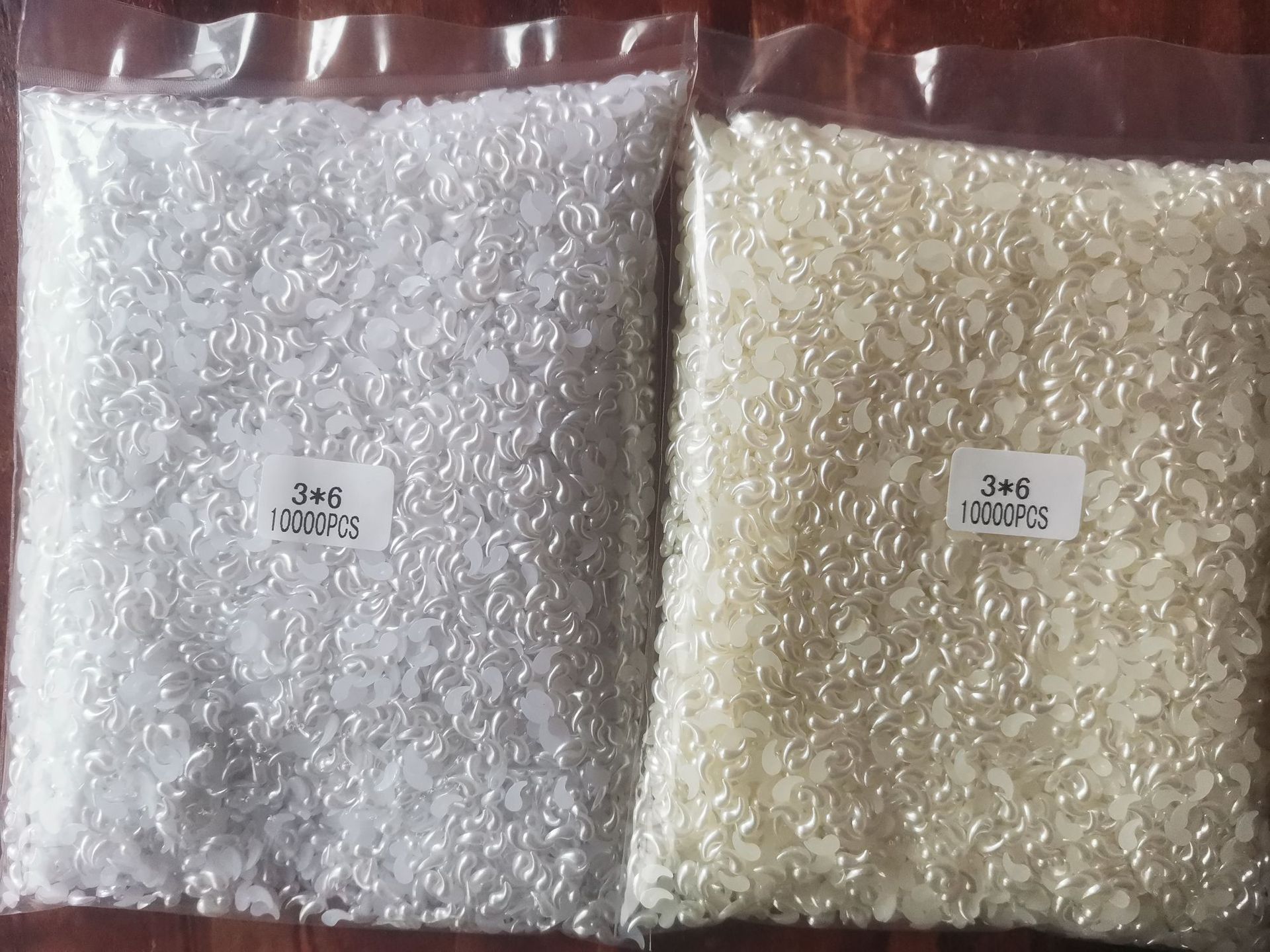 Wholesale of popular nail art accessories: Jelly mini ab color Moon resin flat bottom colorful irregular-shaped diamond nail art diamond pic 25