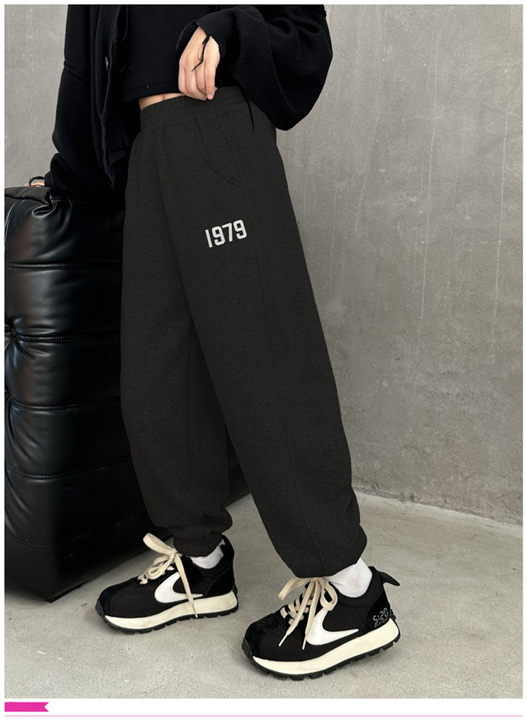 冬季女童加绒裤子外穿秋冬2023新款儿童加厚卫裤大童冬季奥利绒运详情1