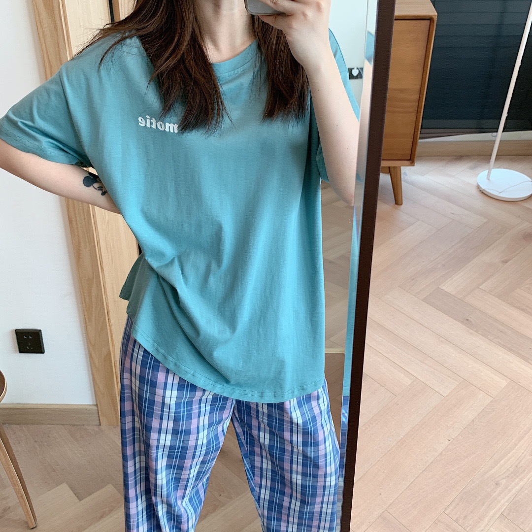 Gege Set Japanese-style Home Wear 2.0 Upgraded Version, Japanese-style color contrast simple, genuine product hair distribution wechat business pic 2