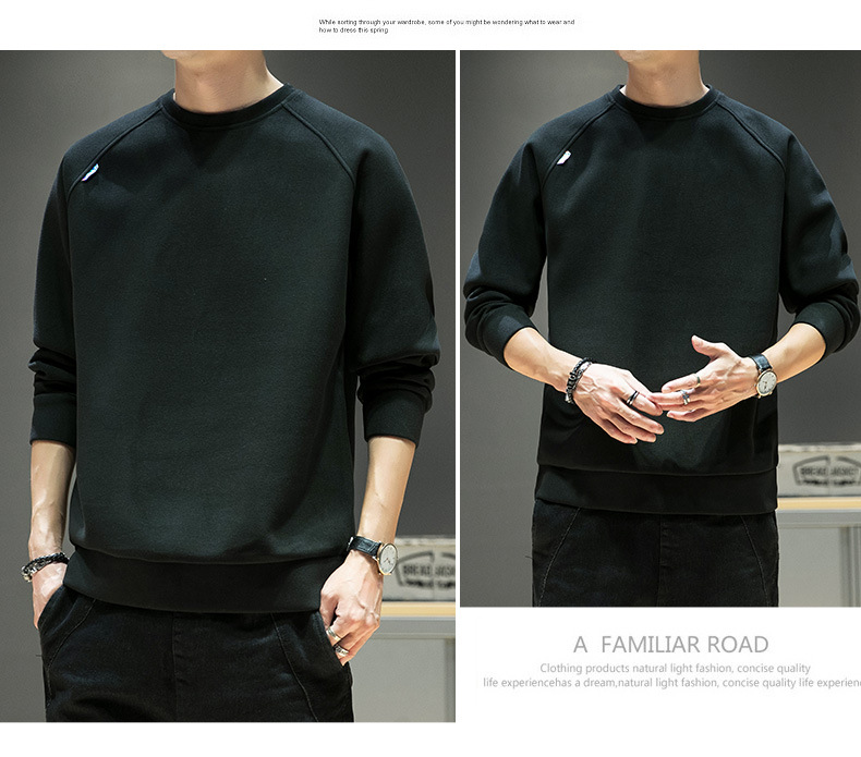 Otoño 2022 de velvet hombre sudadera 2022 nuevo estilo simple moda hombre marca de moda adolescente plus velvet sudadera hombre pic 10
