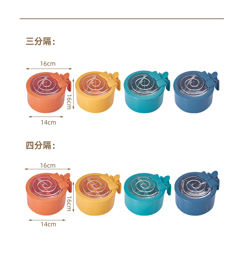 New household lollipop seasoning box, kitchen creative covered seasoning storage box, divided into style flavor jars and seasoning jars pic 12