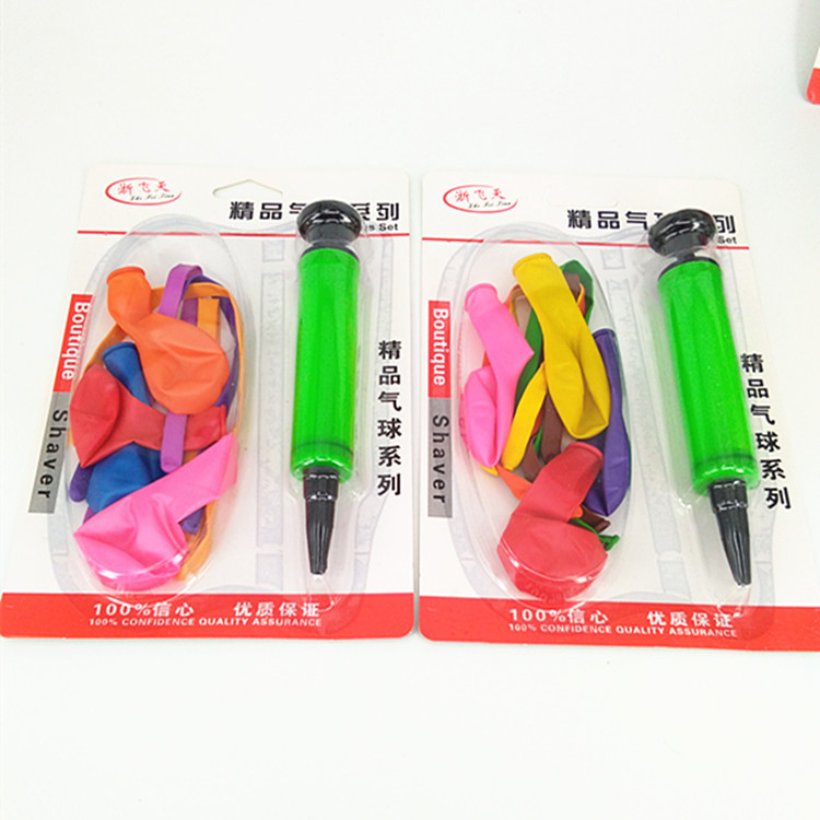 Wholesale of card-mounted balloons, air cylinders, magic balloons, and air pumps at one-yuan and two-yuan stores pic 12