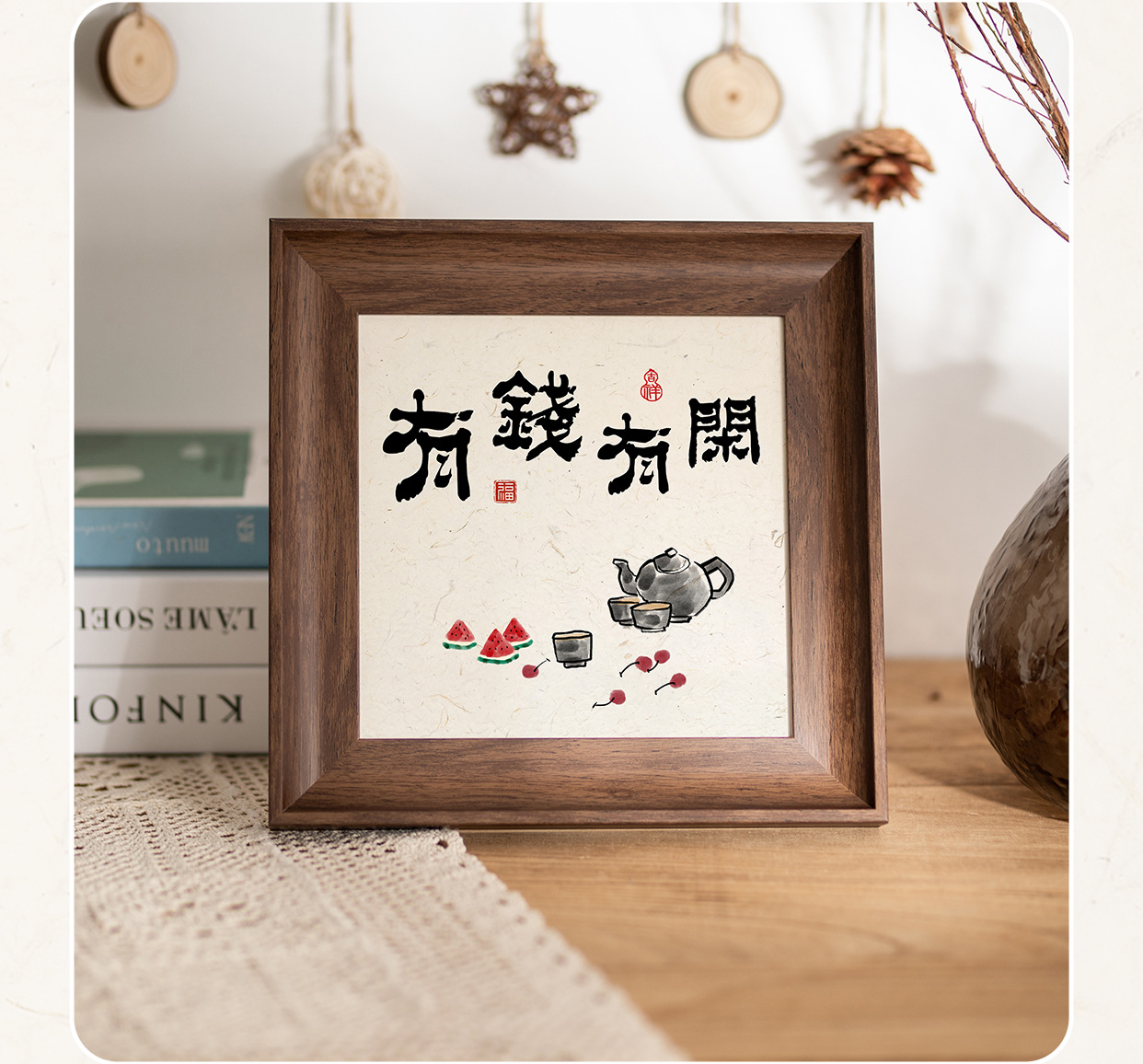 American minimalist photo frames, square creative picture frames, retro display stands, 6-inch, 7-inch, 10-inch wall-mounted decorative picture frames wholesale pic 8