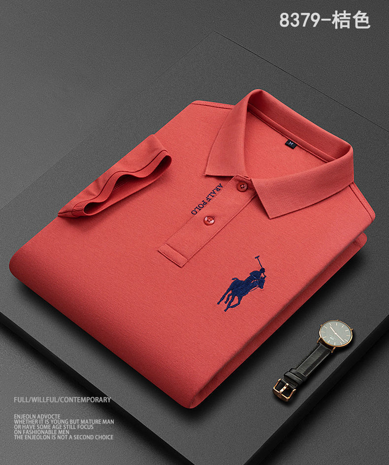 2024年时尚都市夏季短袖男士t恤基础大众型薄款翻领polo衫详情18