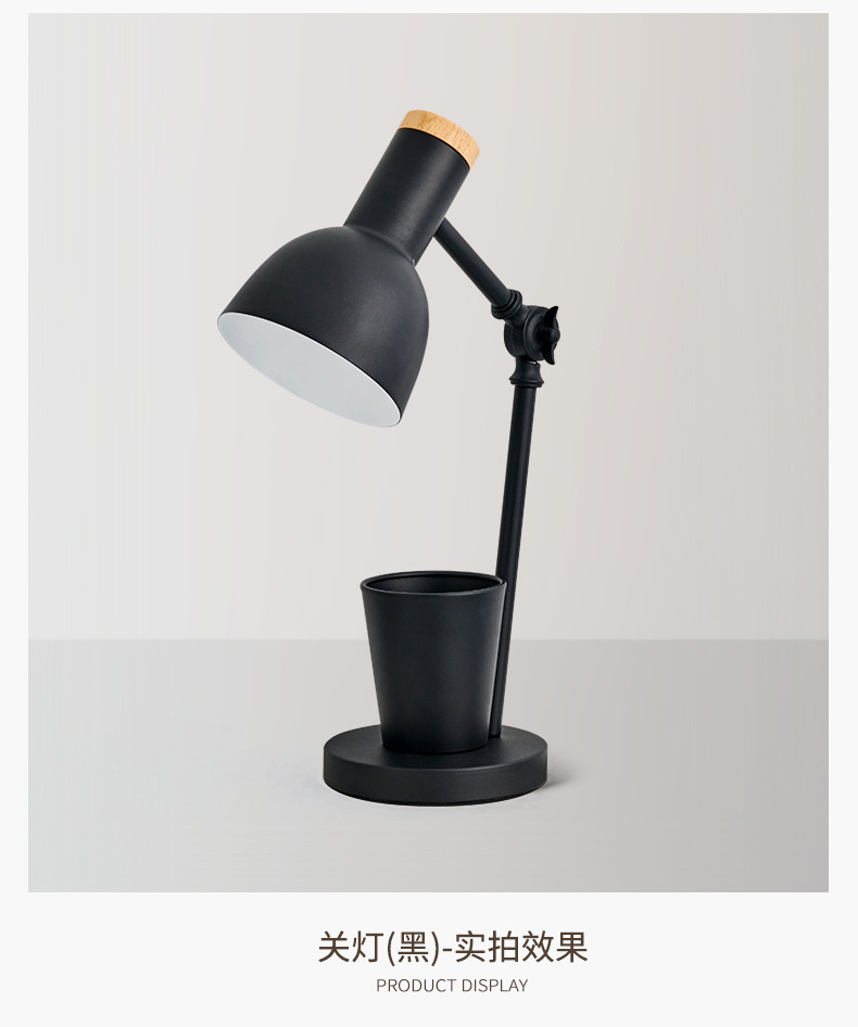 Nordic creative pen holder desk lamp, student-specific eye-protecting dormitory desk reading lamp, bedroom ins girl bedside lamp pic 15