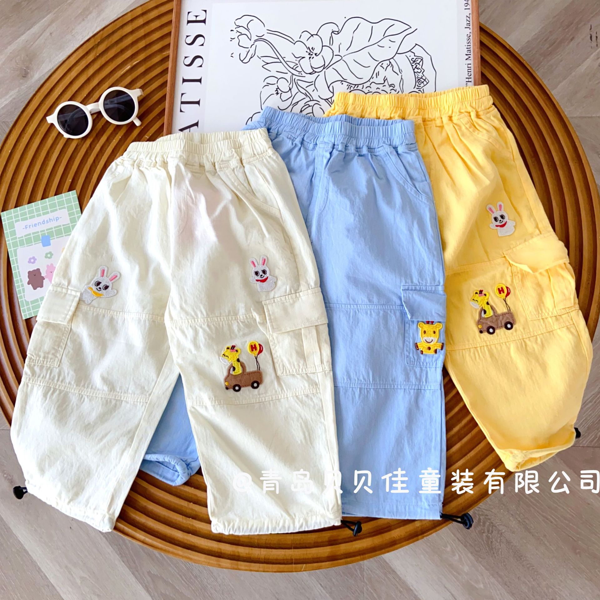 儿童短袖T恤日系Miki夏季薄款2025年女童短袖批发中小童外贸童装详情3