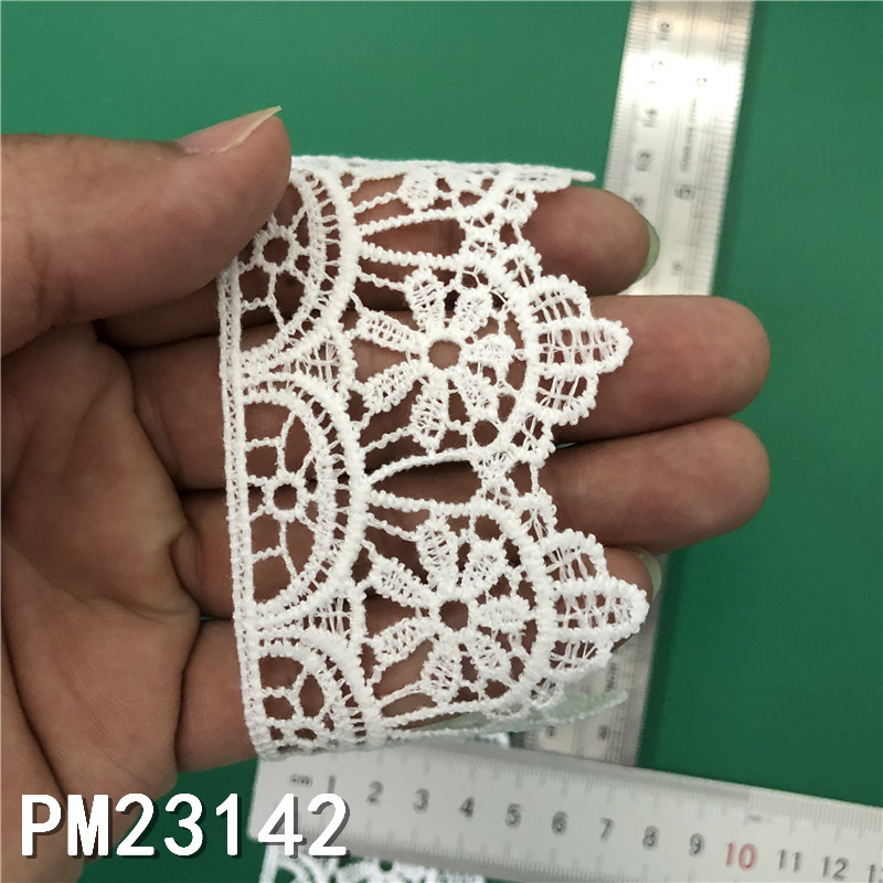 New Lolita embroidery water-soluble lace, milk silk single-sided small flower wave lace, lace with barcode pic 30