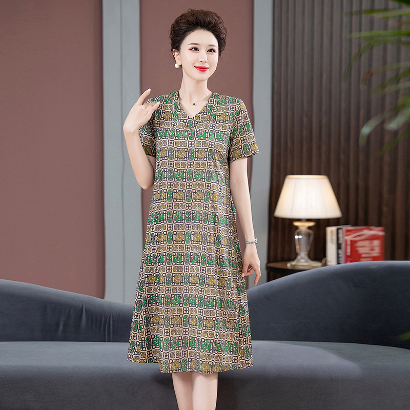 中腰妈妈裤子女春秋2024新款休闲垂感长裤中年休闲裤春中老年女裤详情2