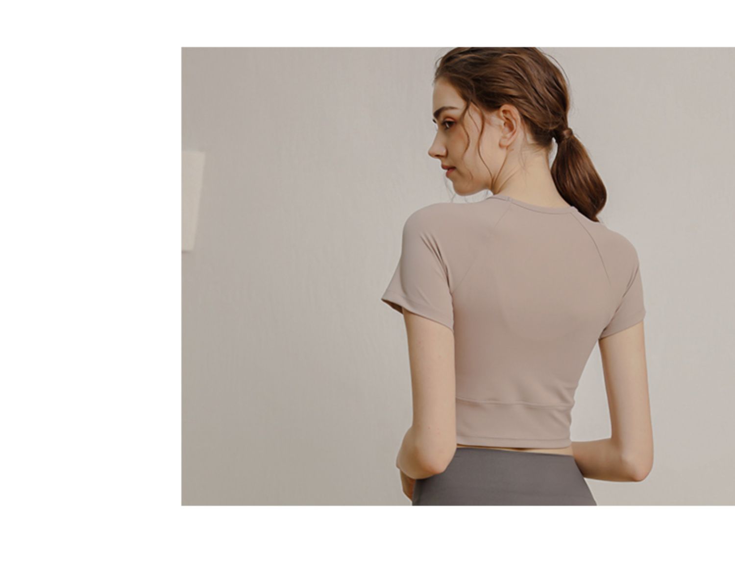 2024新款运动女短袖T恤速干透气健身服跑步紧身瑜伽服夏季健身衣详情3