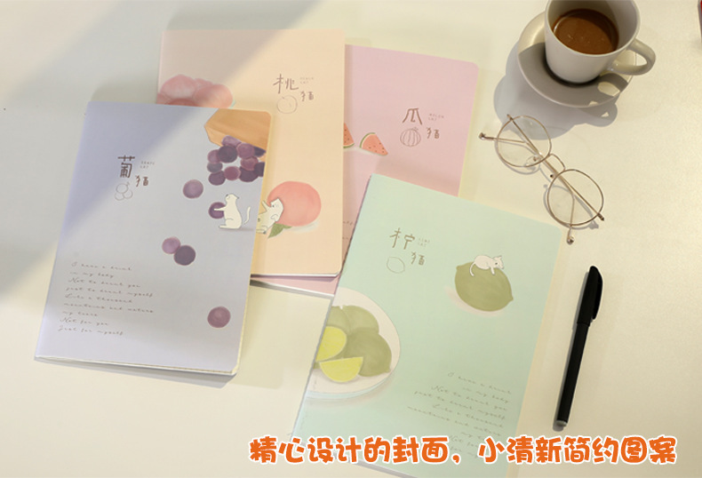 B5 notebook 16k kraft paper thread book, student error-correcting reading notes, blank English composition text pic 12
