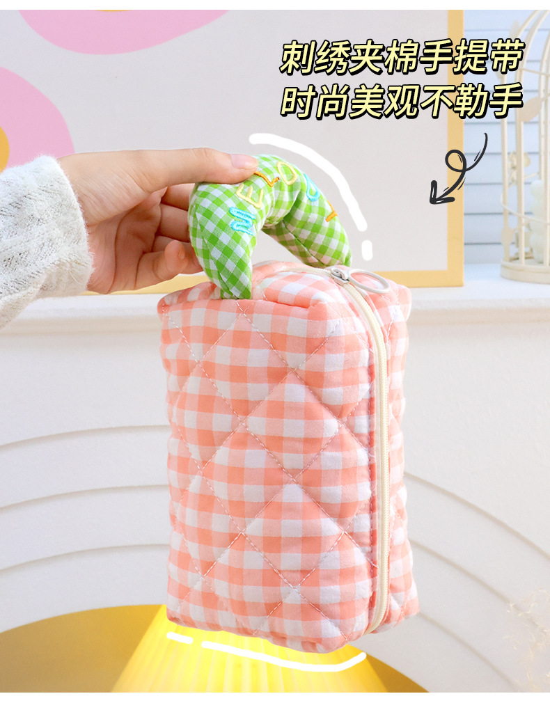 马卡龙色化妆包便携高颜值洗漱包大容量收纳包可爱ins化妆收纳袋详情5