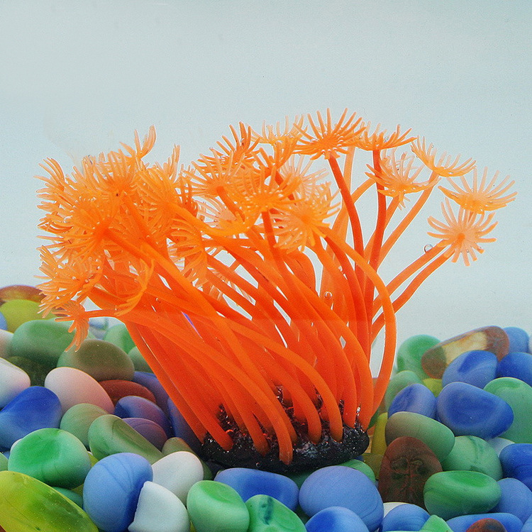 Wholesale of simulated aquatic plant fish tank landscaping, coral ornamental fish, soft sea anemone, aquarium supplies for foreign trade pic 24