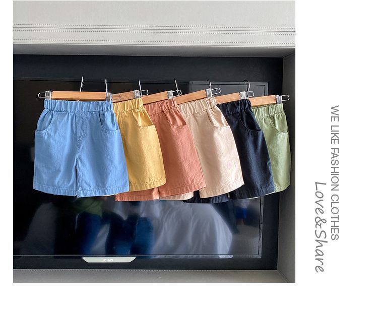 童装工装裤短裤夏季薄款男童休闲裤新款儿童夏装纯色五分外贸爆款详情29