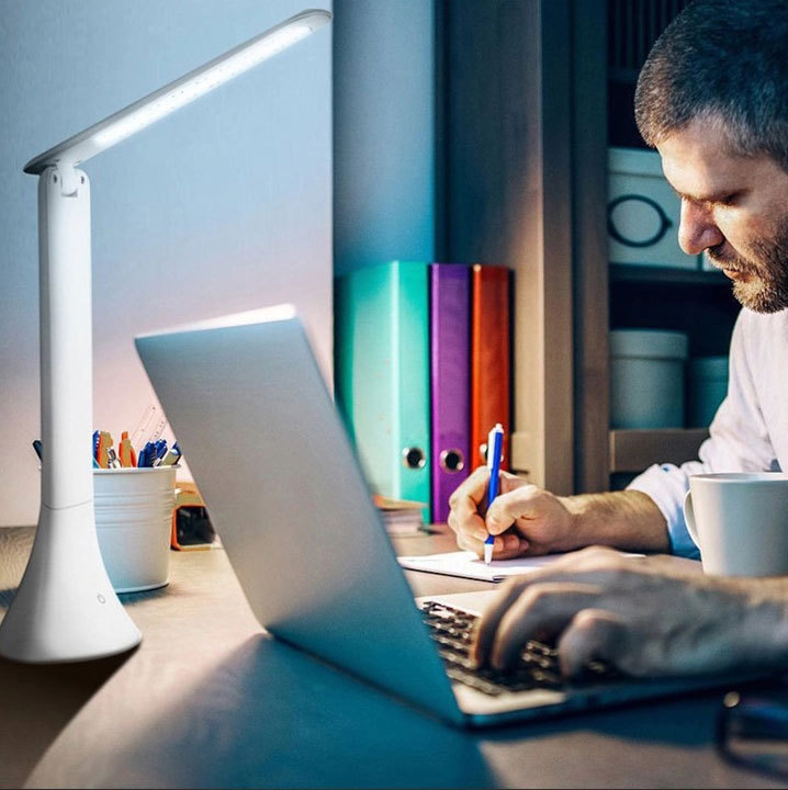 18-lamp folding COB desk lamp, eye-protecting book lamp, touch rechargeable folding desk lamp, gift lamp, advertising lamp pic 6