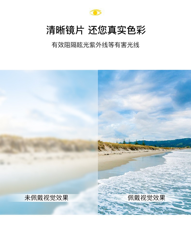 现货时尚潮流网红墨镜金属多边形眼镜女高级显脸小防紫外线太阳镜详情6