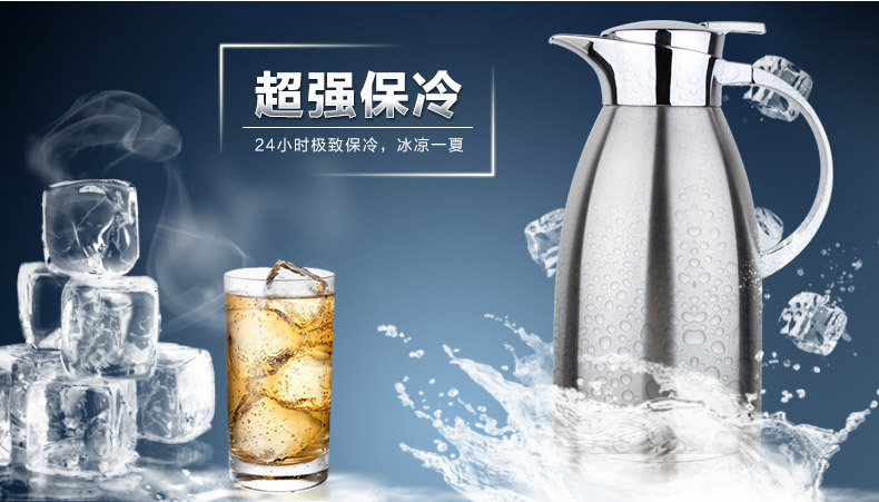 Stainless steel insulated kettle, vacuum hot water kettle, coffee kettle, European-style kettle, insulated bottle with water kettle, stainless steel European-style spiral high-end coffee kettle, super cold and heat preservation, vacuum technology for heat insulation and heat preservation pic 8
