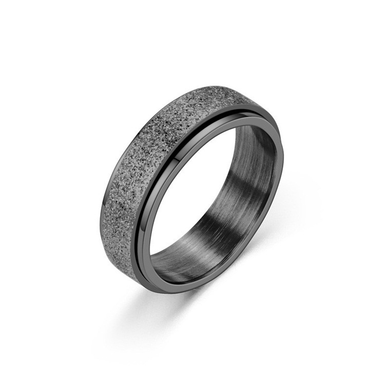 Cross-border Amazon bestseller titanium steel rotating ring, star and moon stress-relieving and anti-anxiety ring, European and American accessories/Chinese trend products pic 29