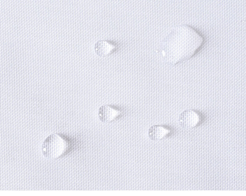 厂家热销新品爆款防水浴帘灰底格子涤纶浴帘卫生间隔断帘送挂钩详情6