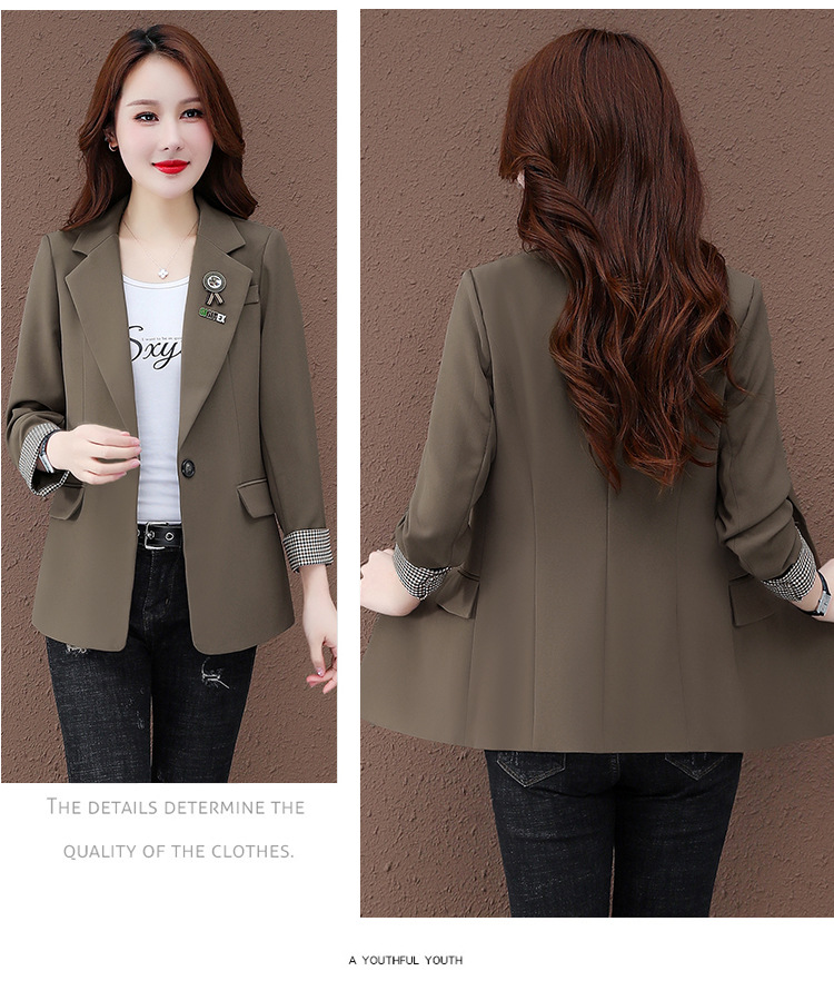 小西装外套短款2022年春秋款流行小个子气质韩版修身女士西服外穿详情18