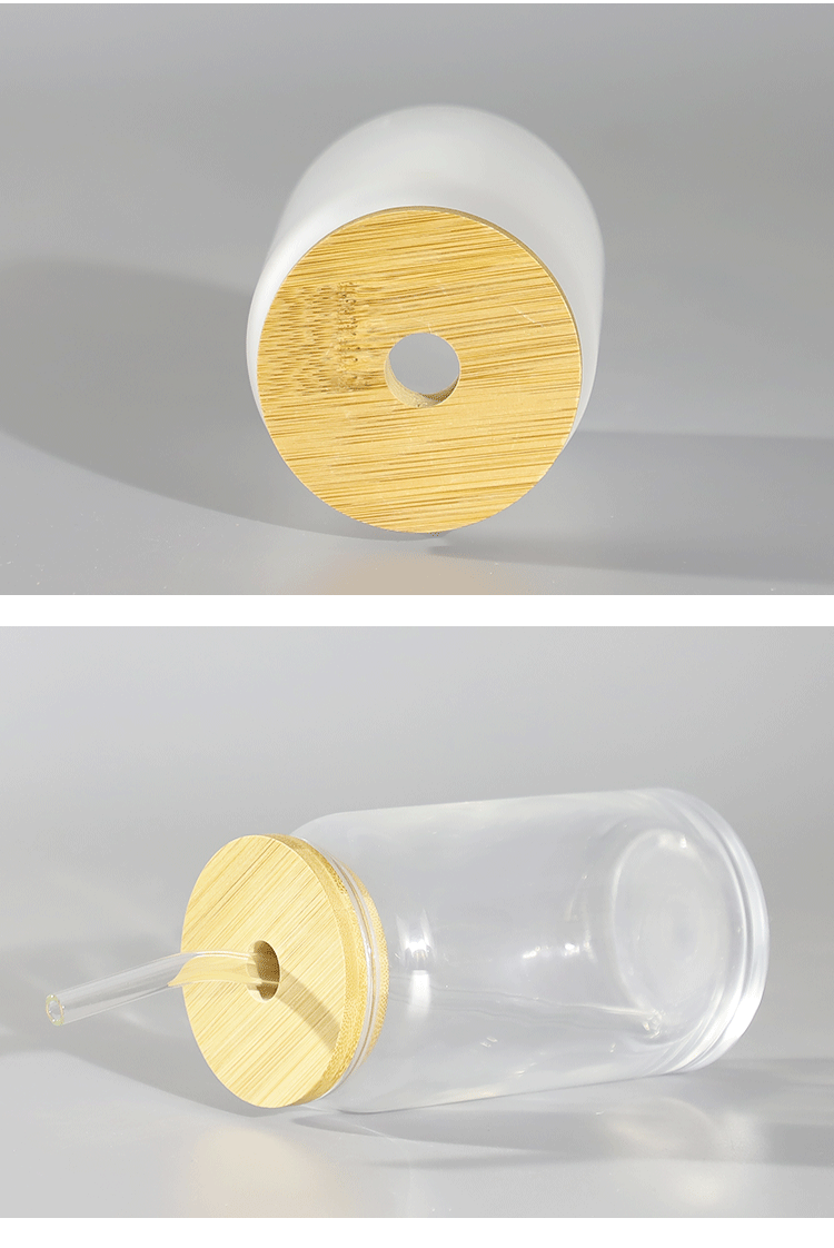 16oz heat transfer Coke glass with straw cold drink cup creative heat sublimation Coke glass cup can be printed with logo pic 13