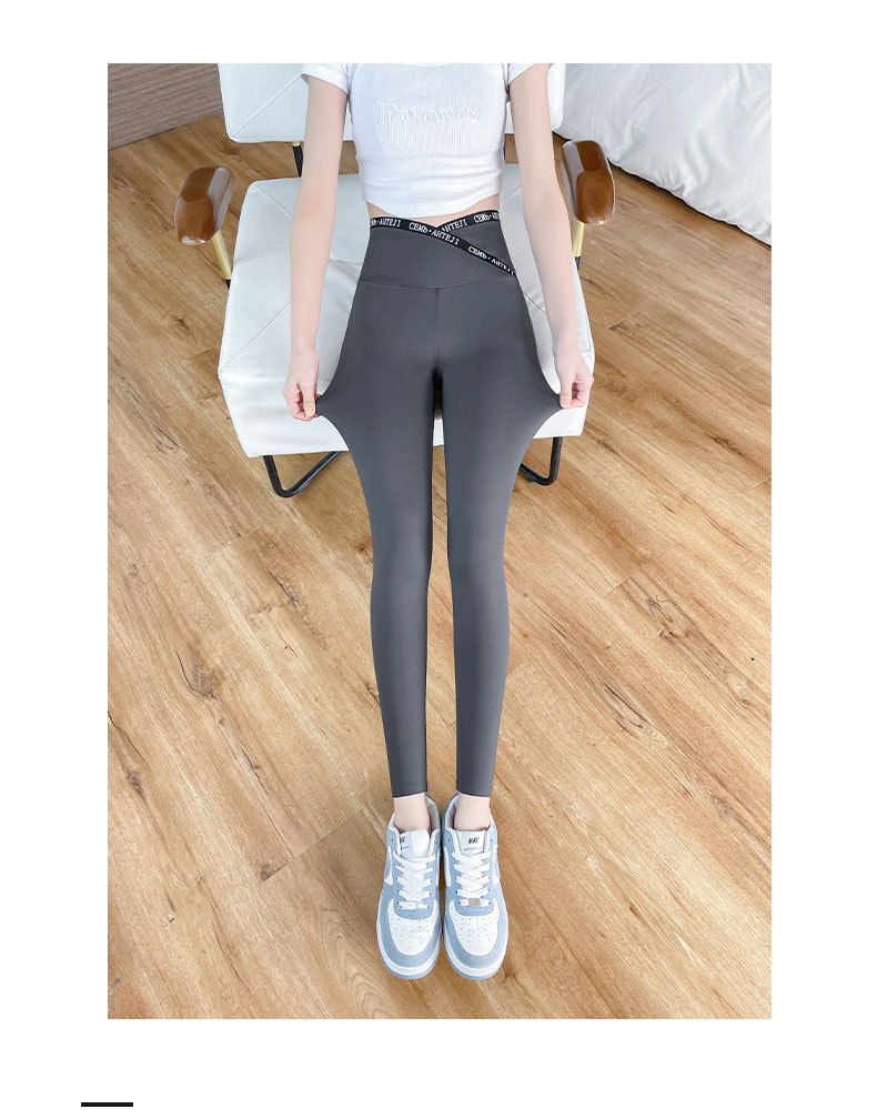 Slimming pants, cross shark pants, leggings, high-waisted, slimming tight-fitting yoga, capsule leg Barbie pants wholesale pic 29