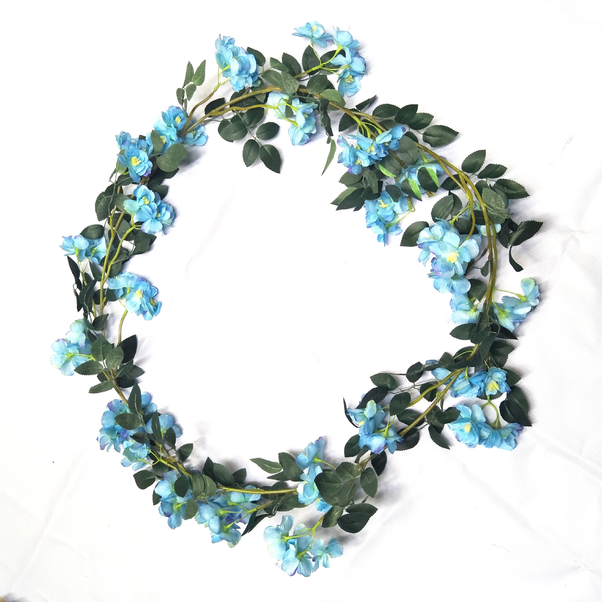 2-meter simulated extended rose flower strip, wedding decoration pipe, decorative flower, simulated vine, simulated flower, crape myrtle vine pic 10