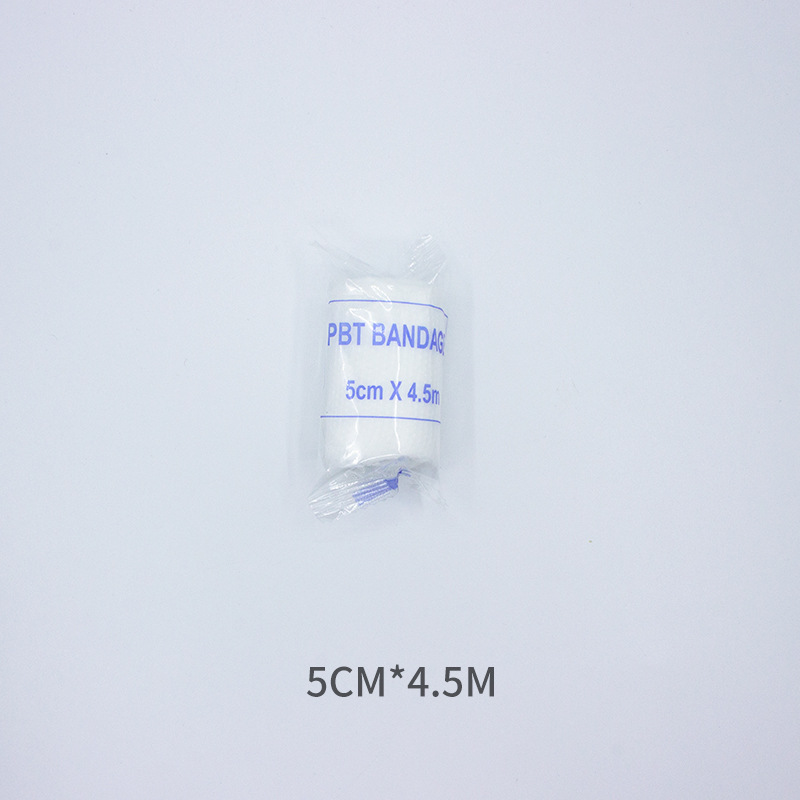 Disposable PBT elastic bandages for foreign trade, breathable wound bandaging and fixation gauze, stretchable elastic straps in stock pic 9