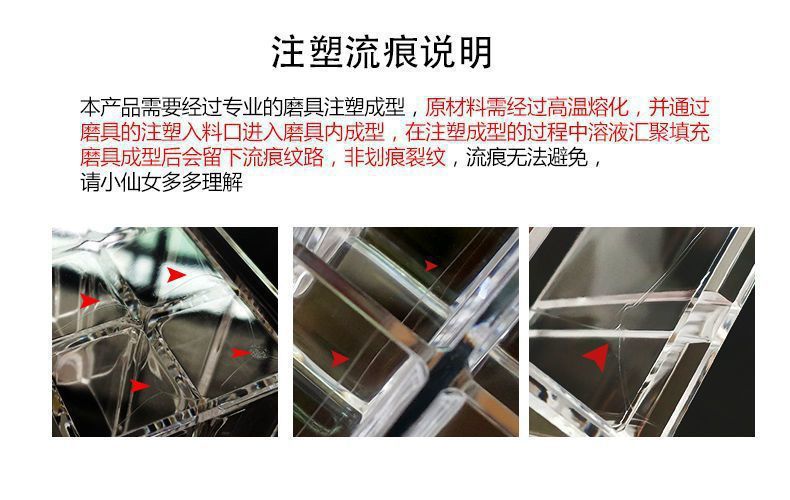 桌面透明抽屉收纳盒化妆品口红首饰整理置物架梳妆台收纳一件代发详情4