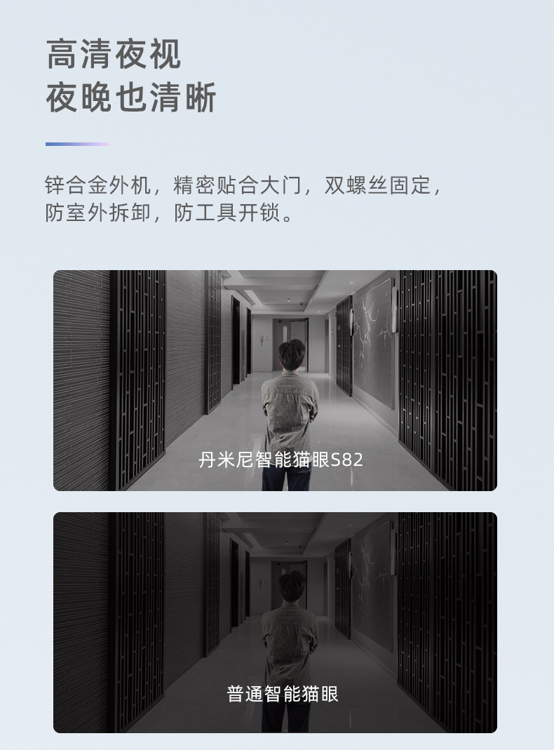 4.3寸涂鸦智能猫眼高清无线可视门铃远程监控门禁电子猫眼详情4