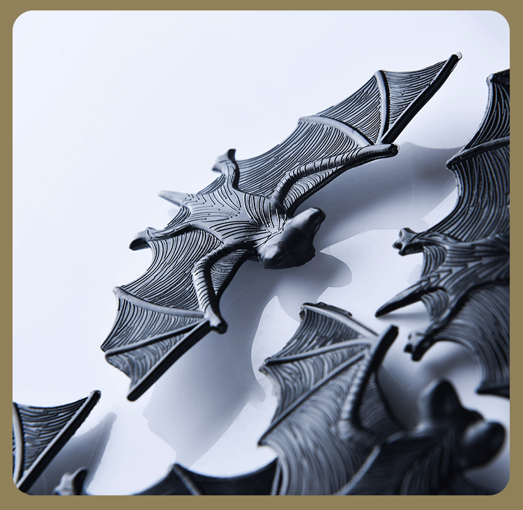 跨境万圣节日整蛊道具仿真蝙蝠模型愚人节恶搞整人玩具假昆虫蝙蝠详情6