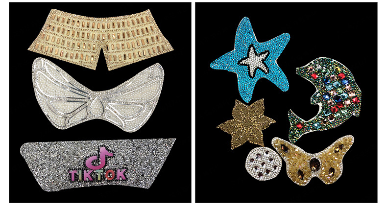 Water diamond mesh fabric, hot melt mesh diamond, diamond mesh adhesive backing can be used to stick sweaters, clothing, accessories and diamond stickers pic 17