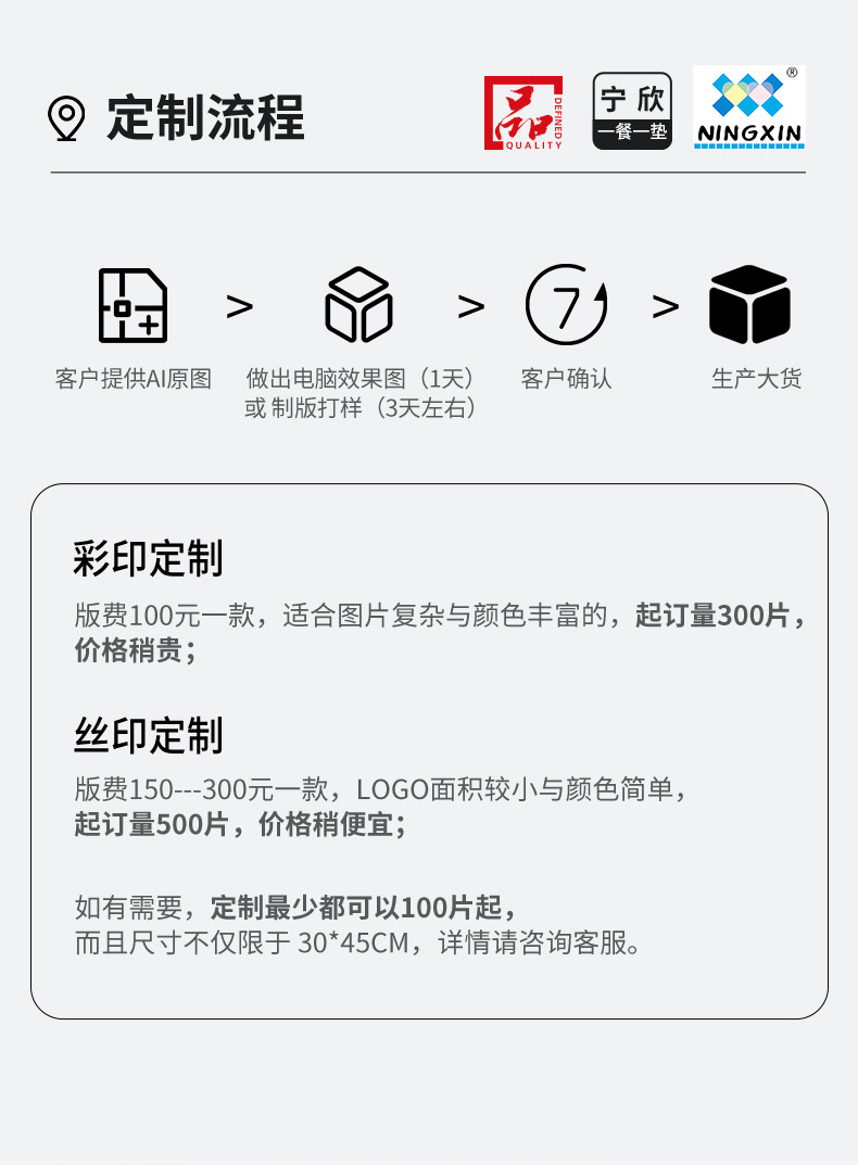 宁欣扇形PVC餐垫酒店西餐垫隔热垫防滑家用新中式弧形圆桌桌垫详情21