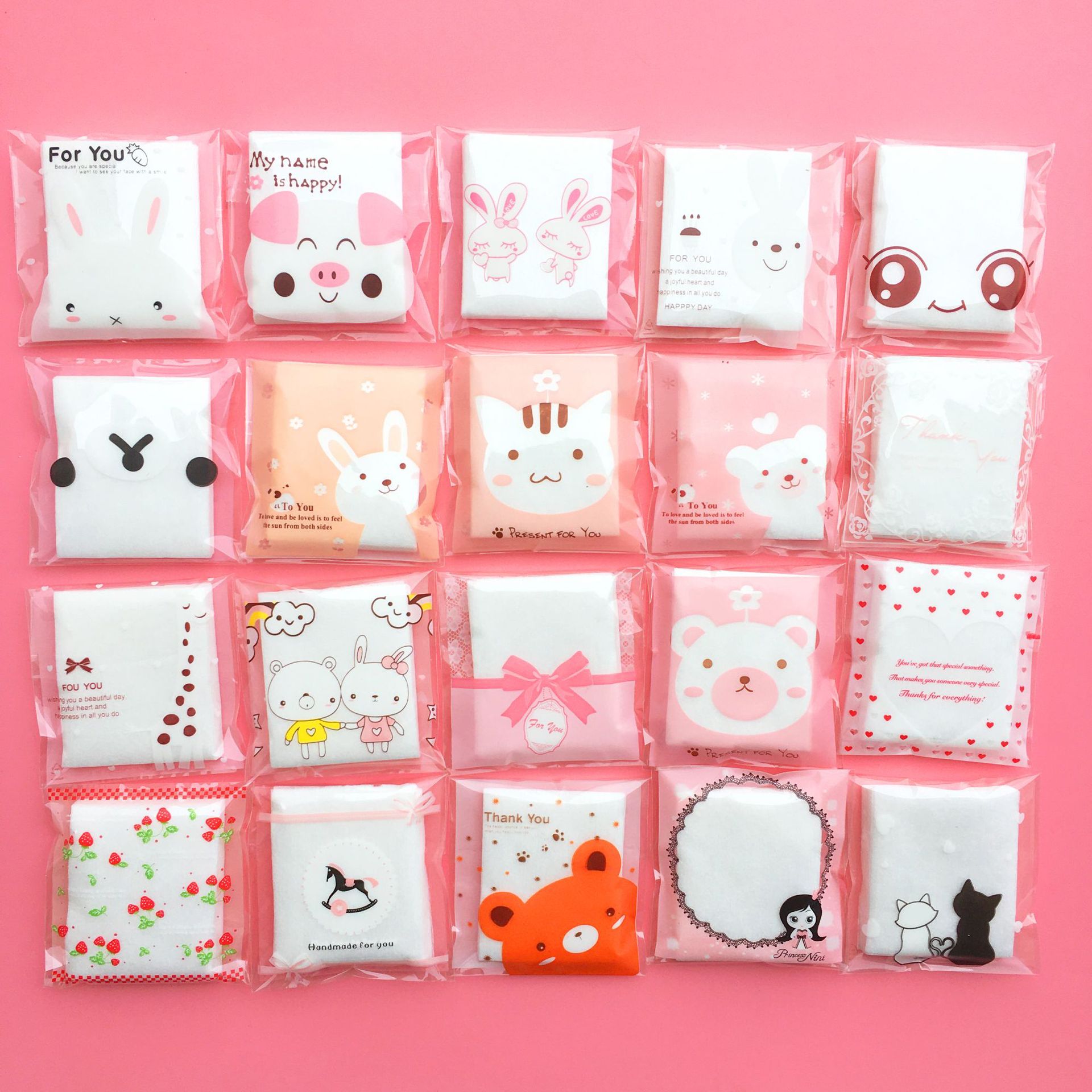 Factory wholesale beauty tools, cute cartoon bag packaging, portable makeup cotton pads, wet compress cotton pads, thin makeup remover cotton pads, exclusively for foreign trade pic 1
