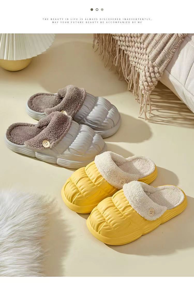 可拆卸棉拖鞋女踩屎感厚底家用居家毛拖鞋加厚保暖情侣月子棉拖鞋详情18
