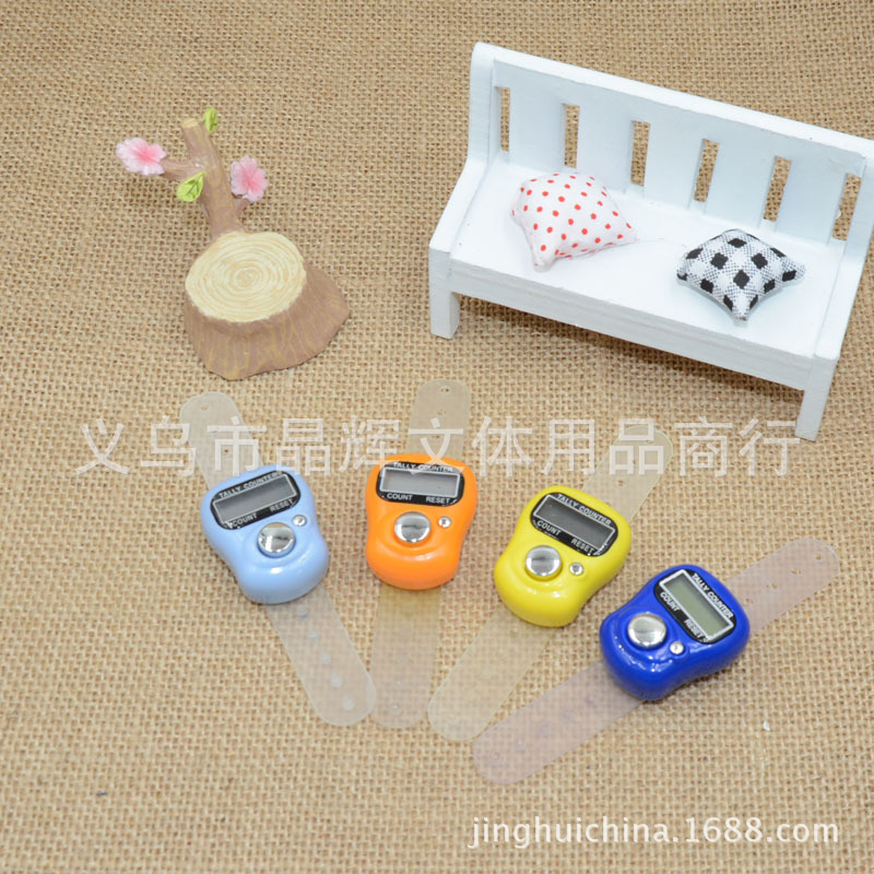 Factory direct sales of mixed-color mini finger electronic counter ring counter 1011 pic 2