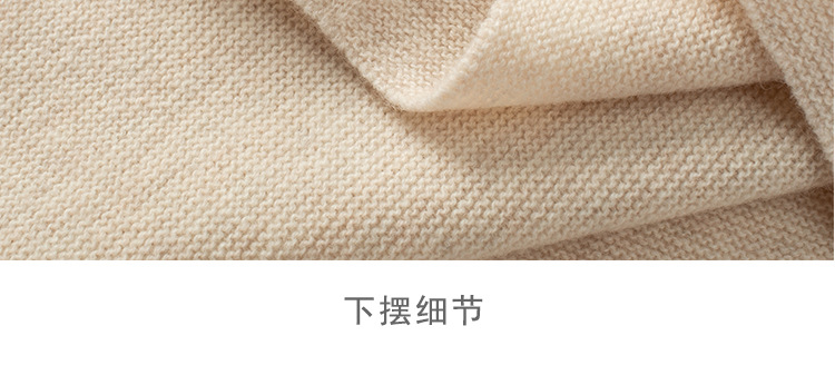 Spring 2025 new style sweater, seamless one-piece 100% wool sweater, knitted sweater, loose and slimming, half-open-neck top pic 33