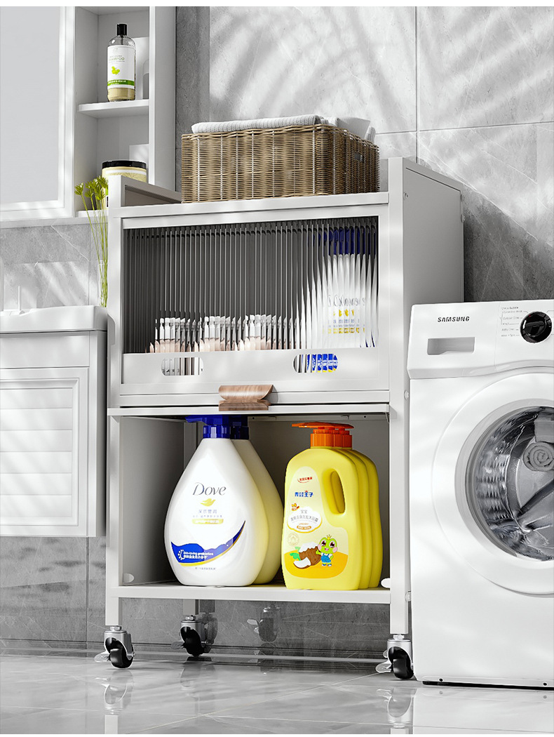 多功能钣金置物架 厨房台面烤箱架子客厅多功能柜子储物柜收纳架详情17