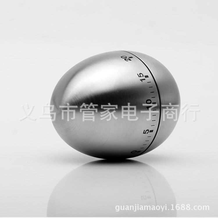 Supply T802 stainless steel timer, countdown timer, kitchen egg-shaped mechanical reminder, egg timer pic 5