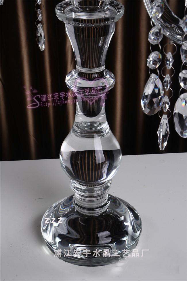 现货批发欧式五头水晶烛台婚庆道具蜡烛台摆件样板房家居酒店软装详情23