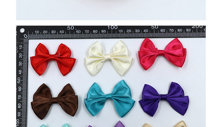 Pearl swallowtail bow wedding candy box packaging bow, professional hand-knitted woven ribbon bow headwear pic 10