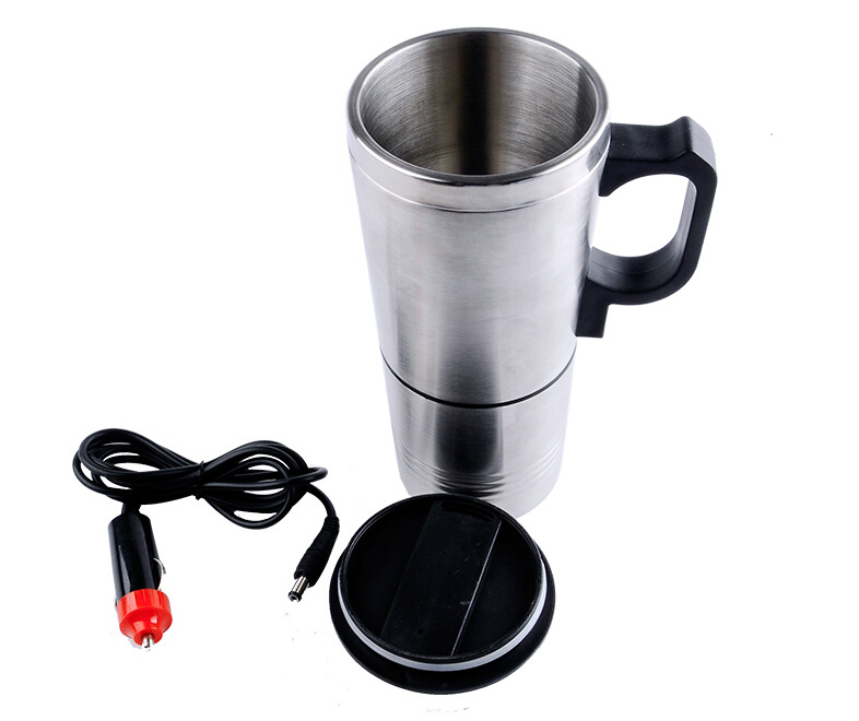 车载加热水杯 车用带点烟器电热杯 内钢外钢双层加热杯 汽车用品详情12