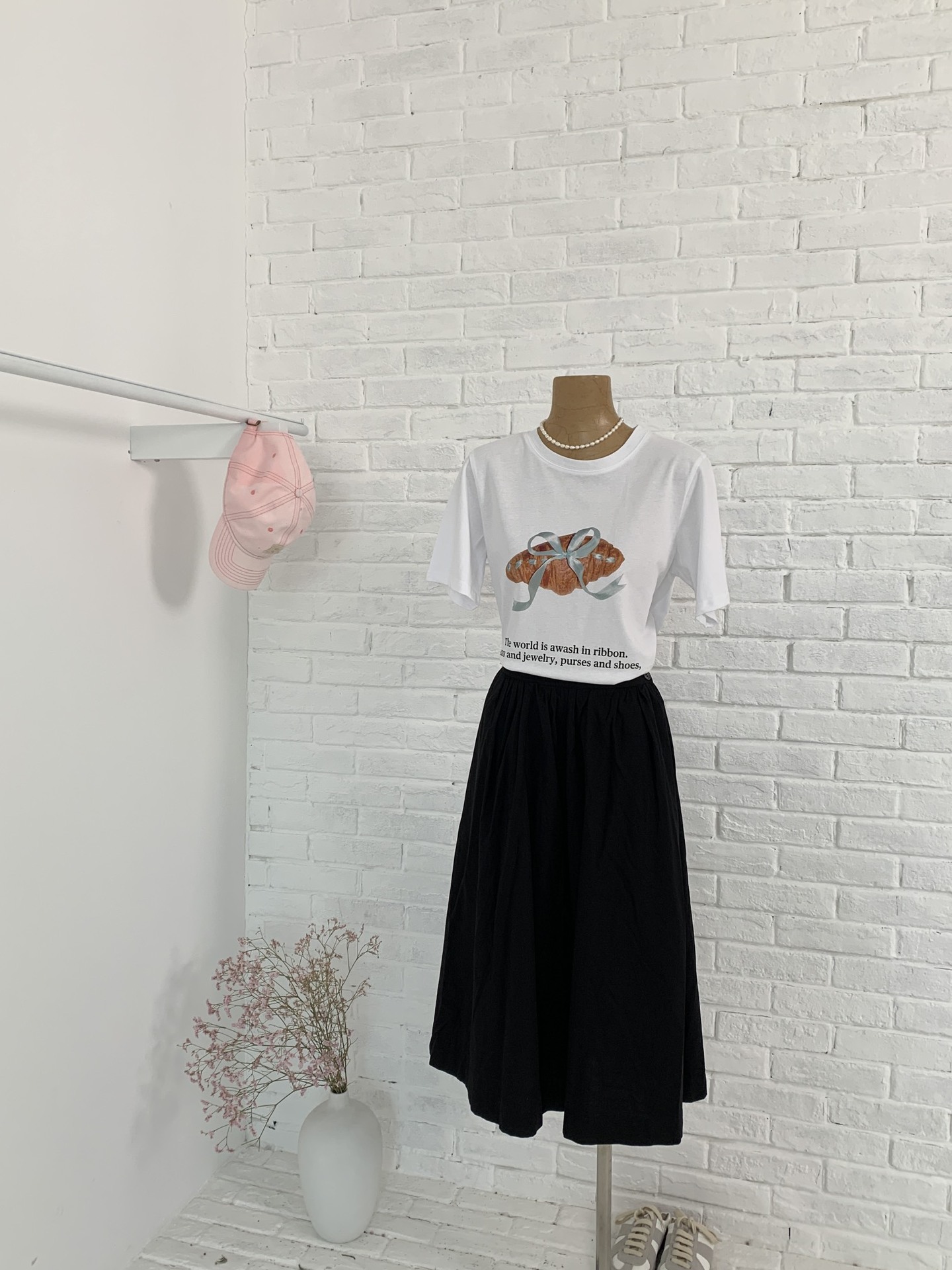 现货 高品质宽松T恤女春夏上衣正肩纯棉短袖夏季设计感韩系打底衫详情11