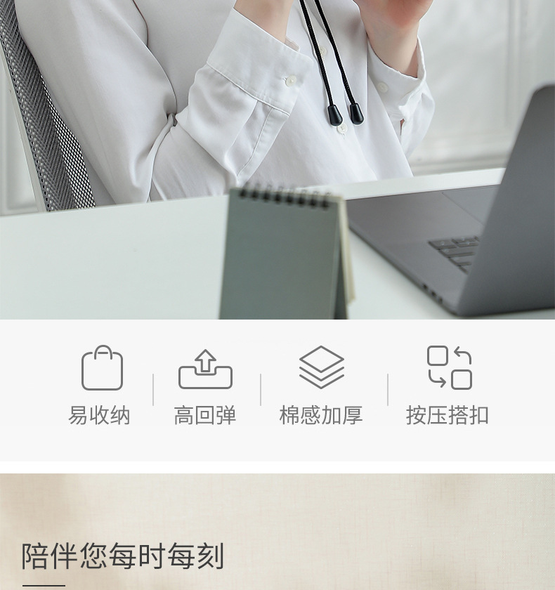 Cross-border bestsellers: Magnetic fabric memory foam U-shaped pillow, airplane neck pillow, travel storage neck pillow, Logo available upon request pic 13