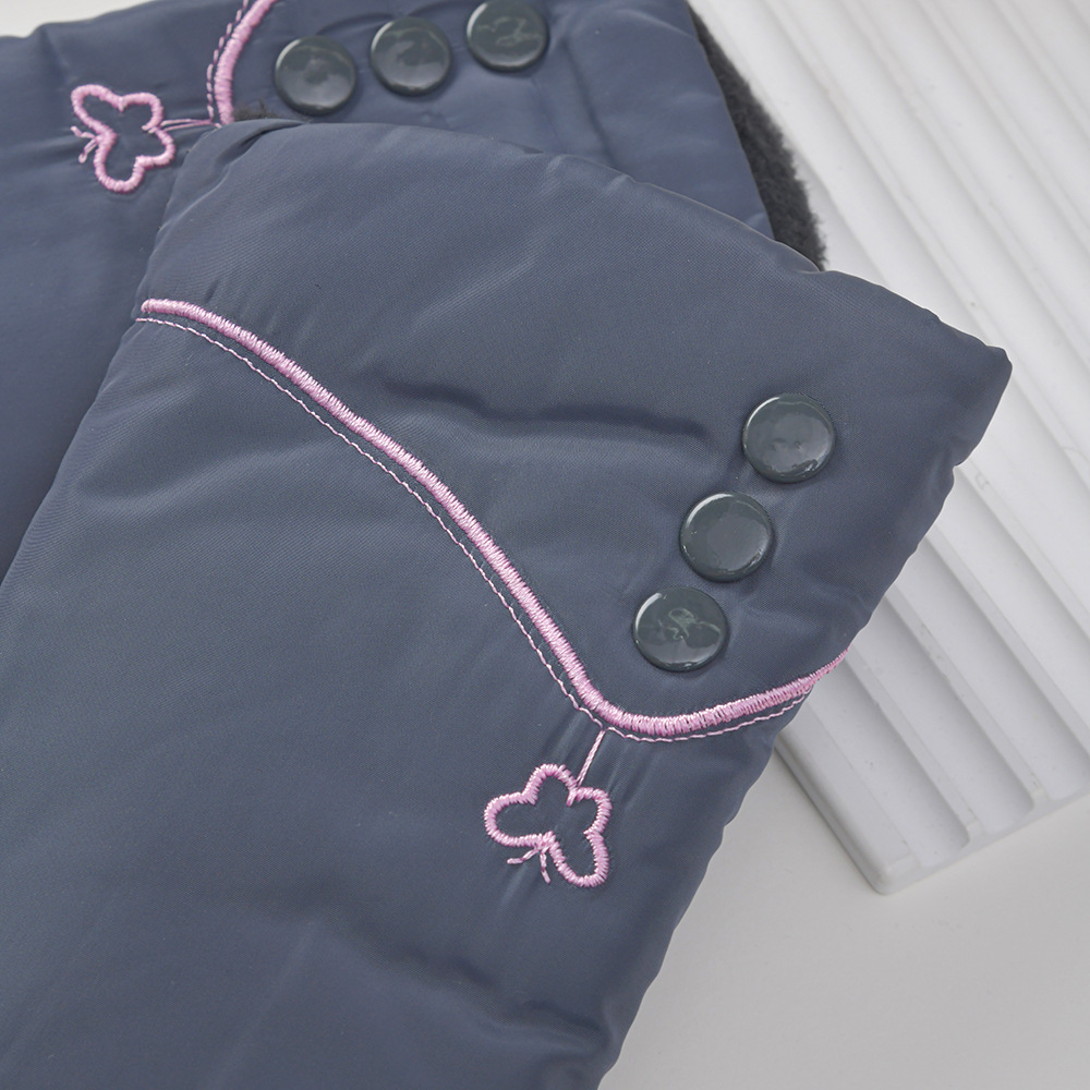 手套女冬季加厚款防滑不倒绒双色保暖骑行手套滑雪防寒成人手套详情8