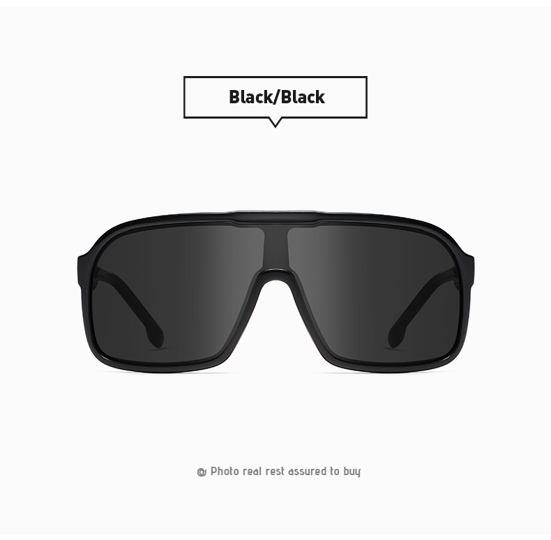 New one-piece large-frame outdoor sports sunglasses, cross-border polarized and colorful cycling sunglasses, trendy sunglasses 3086 pic 22