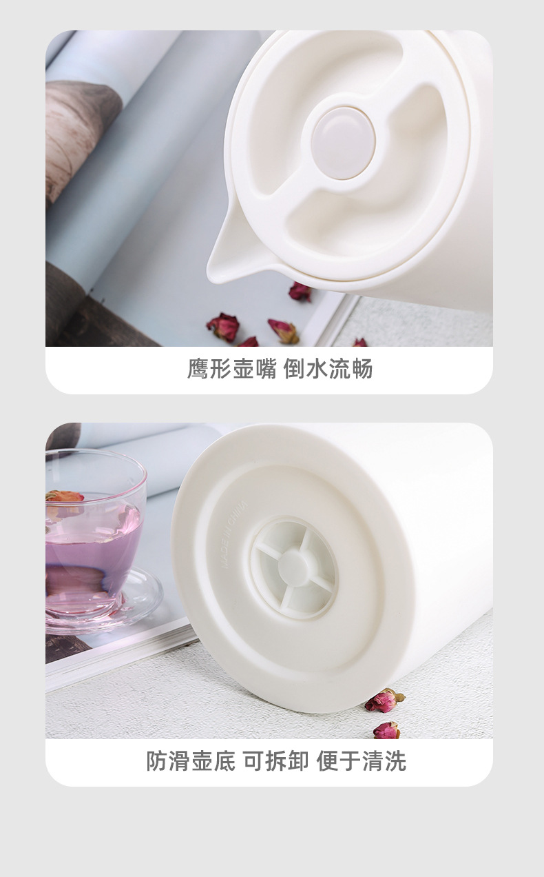 Wholesale cross-border European-style insulated kettles with wooden handles, simple coffee kettles, household fashionable insulated bottles and water kettles as gifts pic 12