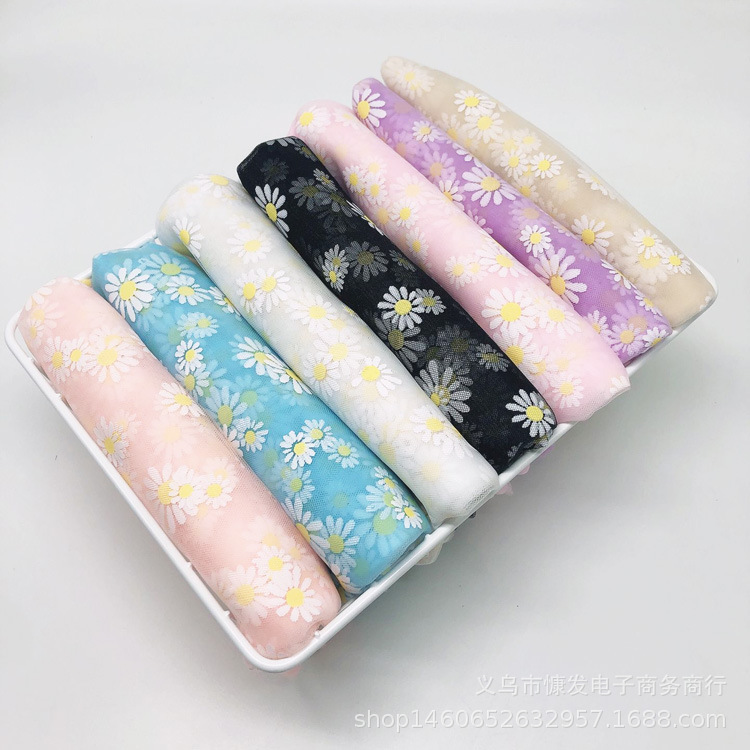 Discount: Daisy gel paste, gauze, soft fabric, stage costumes, performance fabric, veil, princess dress, gauze dress, photo shoot pic 19
