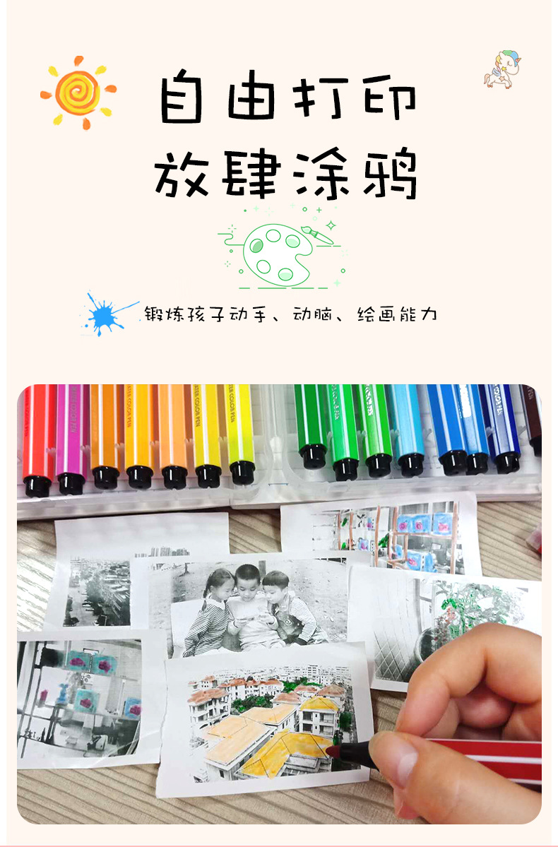 工厂直销 外贸专供 儿童相机 源头厂家批发儿童数码相机可拍照可打印男童女童迷你拍立得玩具详情4